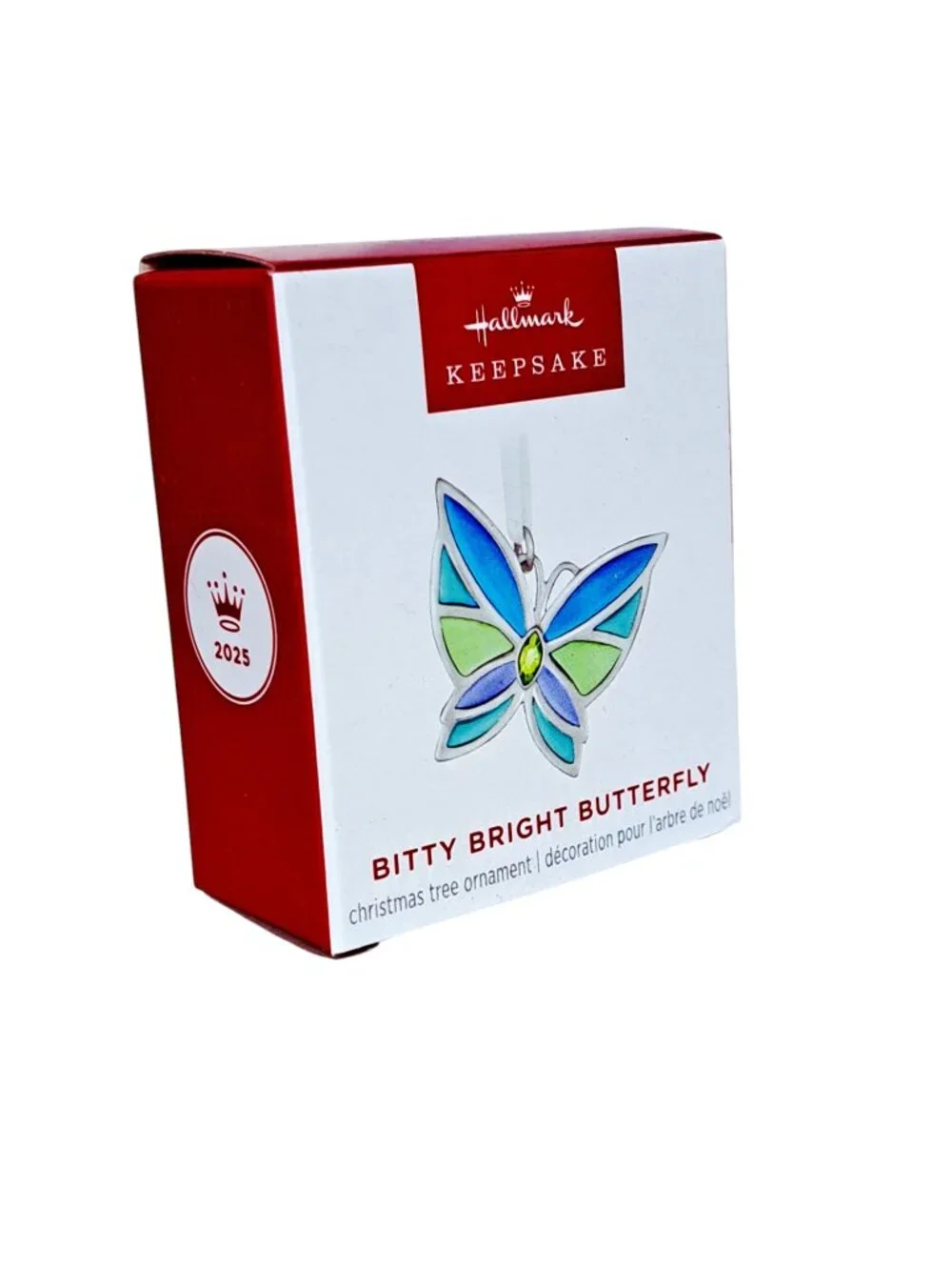 Hallmark 2025 BITTY BRIGHT BUTTERFLY ~ Miniature Christmas Ornament ~ NEW